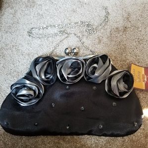 Black cocktail party purse